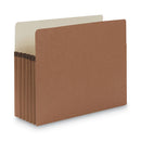 Redrope Drop Front File Pockets, 5.25" Expansion, Letter Size, Redrope, 10/box