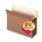 Redrope Drop Front File Pockets, 5.25" Expansion, Letter Size, Redrope, 10/box