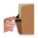 Redrope Drop Front File Pockets, 3.5" Expansion, Letter Size, Redrope, 50/box