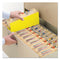 Colored File Pockets, 3.5" Expansion, Legal Size, Yellow