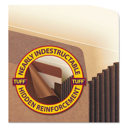 Redrope Tuff Pocket Drop-front File Pockets With Fully Lined Gussets, 7" Expansion, Legal Size, Redrope, 5/box