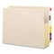 Manila End Tab File Pockets With Tyvek-lined Gussets, 3.5" Expansion, Letter Size, Manila, 10/box