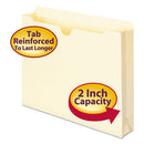 Manila File Jackets, 2-ply Straight Tab, Letter Size, Manila, 50/box