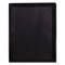 Frame View Poly Two-pocket Folder, 100-sheet Capacity, 11 X 8.5, Clear/black, 5/pack