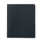 Two-pocket Folder, Textured Paper, 100-sheet Capacity, 11 X 8.5, Black, 25/box