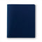 Two-pocket Folder, Textured Paper, 100-sheet Capacity, 11 X 8.5, Dark Blue, 25/box