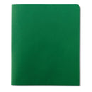 Two-pocket Folder, Textured Paper, 100-sheet Capacity, 11 X 8.5, Green, 25/box