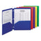 Poly Snap-in Two-pocket Folder, 50-sheet Capacity, 11 X 8.5, Assorted, 10/pack