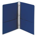 2-pocket Folder With Tang Fastener, 0.5" Capacity, 11 X 8.5, Dark Blue, 25/box