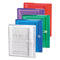 Poly String And Button Interoffice Envelopes, Open-side (horizontal), 9.75 X 11.63, Transparent Blue, 5/pack