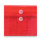 Poly String And Button Interoffice Envelopes, Open-side (horizontal), 9.75 X 11.63, Transparent Red, 5/pack