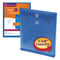 Poly String And Button Interoffice Envelopes, Open-end (vertical), 9.75 X 11.63, Transparent Blue, 5/pack