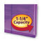 Poly String And Button Interoffice Envelopes, Open-end (vertical), 9.75 X 11.63, Transparent Purple, 5/pack