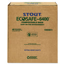 Ecosafe-6400 Bags, 30 Gal, 1.1 Mil, 30" X 39", Green, 48/box