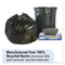 Total Recycled Content Plastic Trash Bags, 45 Gal, 1.5 Mil, 40" X 48", Brown/black, 100/carton