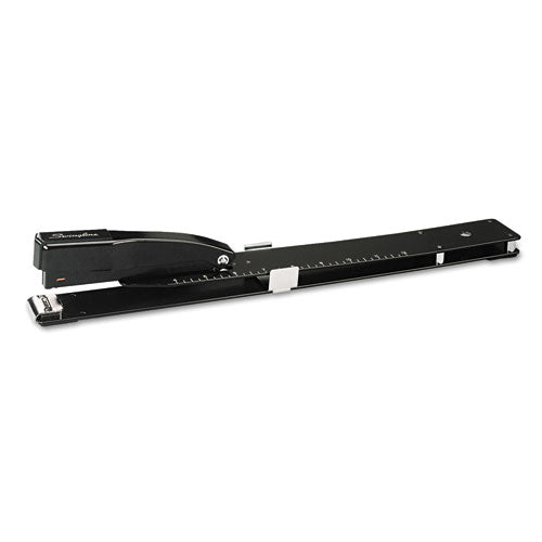 Heavy-duty Long Reach Stapler, 20-sheet Capacity, 12" Throat, Black