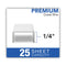 S.f. 4 Premium Staples, 0.25" Leg, 0.5" Crown, Steel, 5,000/box