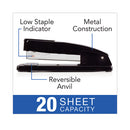 Commercial Desk Stapler Value Pack, 20-sheet Capacity, Black