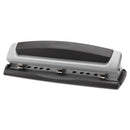 10-sheet Precision Pro Desktop Two- To Three-hole Punch, 9/32" Holes