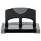 45-sheet Smarttouch Three-hole Punch, 9/32" Holes, Black/gray