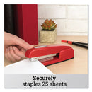 747 Business Full Strip Desk Stapler, 30-sheet Capacity, Rio Red