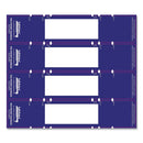 File Pocket Handles, 9.63 X 2, Dark Blue/white, 4/sheet, 12 Sheets/pack