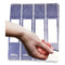 File Pocket Handles, 9.63 X 2, Dark Blue/white, 4/sheet, 12 Sheets/pack