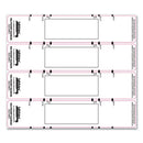 File Pocket Handles, 9.63 X 2, White, 4/sheet, 12 Sheets/pack