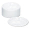 Plastic Dinnerware, Compartment Plates, 9" Dia, White, 125/pack