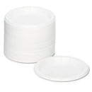 Plastic Dinnerware, Plates, 7" Dia, White, 125/pack