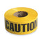 Caution Barricade Safety Tape, 3" X 1,000 Ft, Black/yellow