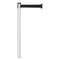 Adjusta-tape Crowd Control Stanchion Posts Only, Polished Aluminum, 40" High, Silver, 2/box