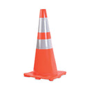 Traffic Cone, 14 X 14 X 28, Orange/silver