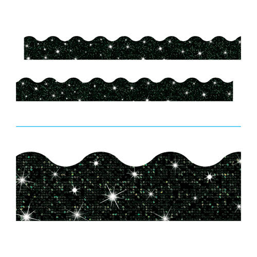 Terrific Trimmers Sparkle Border, 2.75" X 32 Ft, Black