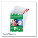 Kang Magnetic Closure Repositionable Pocket, 14 X 11, Clear Frame, 5/pack