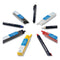 Wax-based Marking Pencil, 4.4 Mm, Yellow Wax, Navy Blue Barrel, 10/box