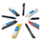 Wax-based Marking Pencil, 4.4 Mm, Black Wax, Navy Blue Barrel, 10/box