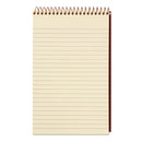 Gold Fibre Retro Wirebound Writing Pads, Medium/college Rule, Red Cover, 80 Antique Ivory 5 X 8 Sheets