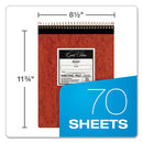 Gold Fibre Retro Wirebound Writing Pads, Wide/legal Rule, Red Cover, 70 Antique Ivory 8.5 X 11.75 Sheets