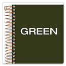 Gold Fibre Personal Notebooks, 1-subject, Medium/college Rule, Classic Green Cover, (100) 7 X 5 Sheets