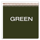 Gold Fibre Wirebound Project Notes Pad, Project-management Format, Green Cover, 70 White 8.5 X 11.75 Sheets