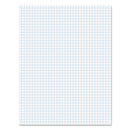 Quadrille Pads, Quadrille Rule (4 Sq/in), 50 White (standard 15 Lb Bond) 8.5 X 11 Sheets