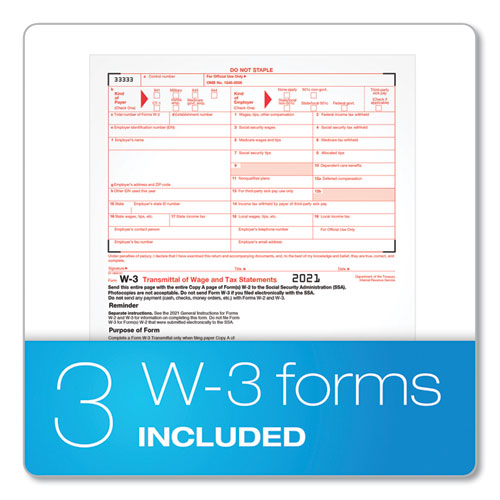 W-2 Tax Forms For Dot Matrix Printers, Fiscal Year: 2023, Six-part Carbonless, 5.5 X 8.5, 2 Forms/sheet, 24 Forms Total