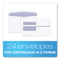 W-2 Laser Double Window Envelope, Commercial Flap, Gummed Closure, 5.63 X 9, White, 24/pack