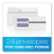 1099 Double Window Envelope, Commercial Flap, Self-adhesive Closure, 3.75 X 8.75, White, 24/pack