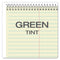 Steno Pads, Gregg Rule, Tan Cover, 60 Green-tint 6 X 9 Sheets