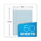 Prism + Colored Writing Pads, Wide/legal Rule, 50 Pastel Blue 8.5 X 11.75 Sheets, 12/pack