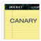 Docket Ruled Perforated Pads, Narrow Rule, 50 Canary-yellow 5 X 8 Sheets, 12/pack