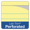 Docket Ruled Perforated Pads, Wide/legal Rule, 50 Canary-yellow 8.5 X 11.75 Sheets, 6/pack