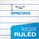 Docket Ruled Perforated Pads, Wide/legal Rule, 50 White 8.5 X 11.75 Sheets, 12/pack